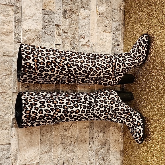 MARC JACOB LEOPARD PRINT HEELED BOOTS, NEVER WORN SIZE 36 MADE IN ITALY - Picture 3 of 8